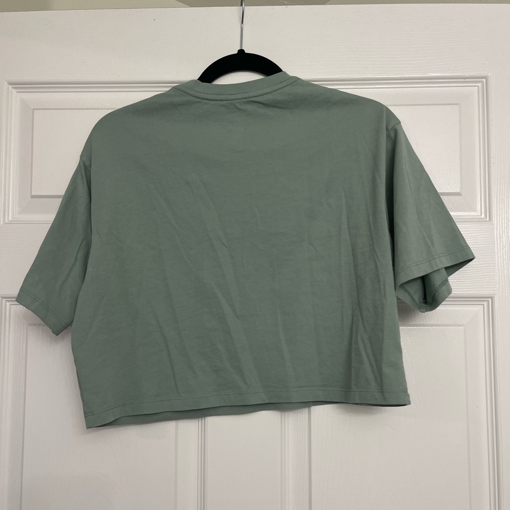 Buffbunny Build Crop Tee Arctic Moss | Size Small - Picture 3 of 5